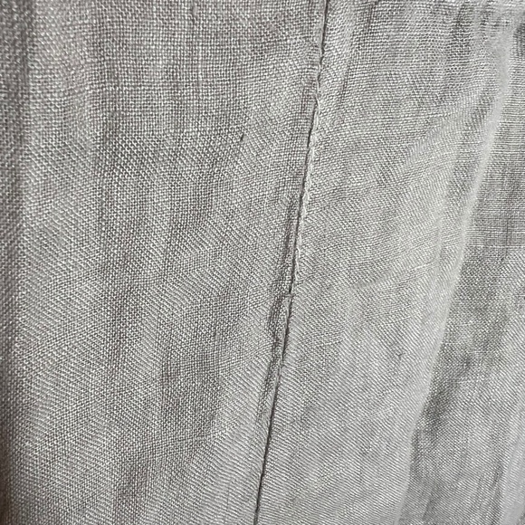 Lungo L'arno Italian Linen Sleeveless Shift Dress Quarter Zip, Small - Picture 3 of 7